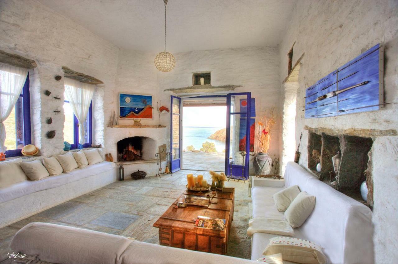 Amelia Beachfront Villa Korissia  Exterior foto